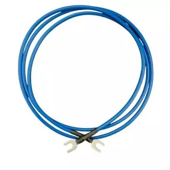 Audio earth wire on both ends Earth wire Cable Noise reduction Noise prevention Strengthening the earth for improved sound quality 1.25sq-1m Y-shaped синий