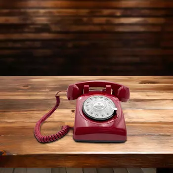 Audio Guest Book Phone Desk Telephone Guestbook Model for Anniversary чёрный