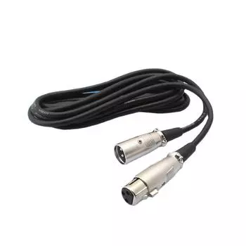 Аудио- и микрофонные кабели XLR для разъемов «папа» и «мама» — длины: 1м, 2м, 3м, 5м 1m чёрный