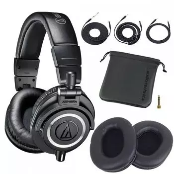 Audio Technica Ath M50x Идеальный комплект с оригинальными амбушюрами Hp M50x
