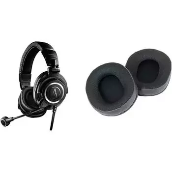 Audio Technica Ath M50xsts Стриминговая гарнитура Hp M50xsts Сменные амбушюры Mesh Наушники+ Сменные амбушюры Mesh Black Xlr Гарнитура