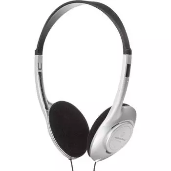 Audio Technica Ath P100l Проводные наушники открытого типа On Ear, серебристые, 3,5 м