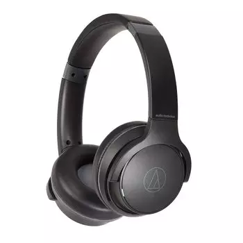 Audio Technica audio-technica Беспроводные наушники До 60 часов воспроизведения Быстрая зарядка Режим малой задержки Совместимость с несколькими точками ATH-S220BT BK, тонкие