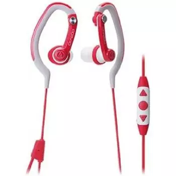 Audio Technica Audio Technica наушники-вкладыши для iPod iPhone iPad водонепроницаемые спортивные красные Ath Ckp200i Rd
