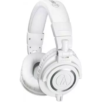 Audio Technica Audio Technica Профессиональные мониторные наушники Ath M50xwh Белые Студийная запись Микширование Dj Создание треков Одиночный элемент Белые проводные