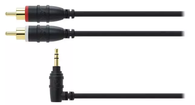 Audio Technica Automotive pin conversion cable OFC heat resistant gold plated plug AT-BC61/1.5 RCAMini 3.5 1.5m