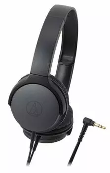 Audio Technica BK Headphones Wired Black ATH-AR1