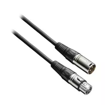 Audio Technica BX33.0 BK Microphone Cable XLR Canon Cable 3.0m Condenser Microphone +48V Phantom Power Compatible Distribution Equipment Music Product