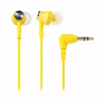 Audio Technica Canal Earphones Yellow YL ATH-CK350M