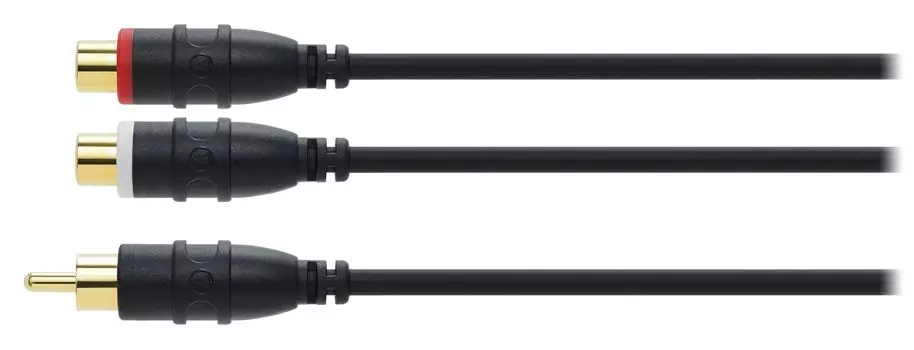 Audio Technica Car Audio Conversion Cable Pin Jack x Plug x 2 RCA OFC Heat Resistant Gold Plated Plug AT-BC64J2 1Pin 0.2m