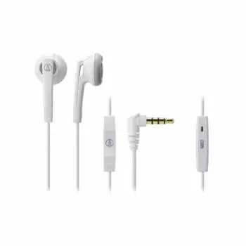 Audio Technica Earphones Inner Ear Type for White WH iPod/iPhone/iPad ATH-C505i