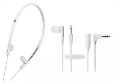 Audio Technica Inner Ear Headphones White WH ATH-CKP330