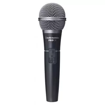 Audio-Technica PRO31 Dynamic Microphone Unidirectional ONOFF switch included Vocal Speech Mic clamper included Microphone pouch included XLR mi
