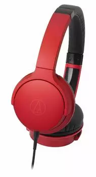 Audio Technica RD Headphones Wired Red ATH-AR3