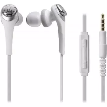 Audio Technica Solid Bass Ipod Iphone Ipad Canal Наушники Deep Bass Белый Ath Cks550i Wh Белый