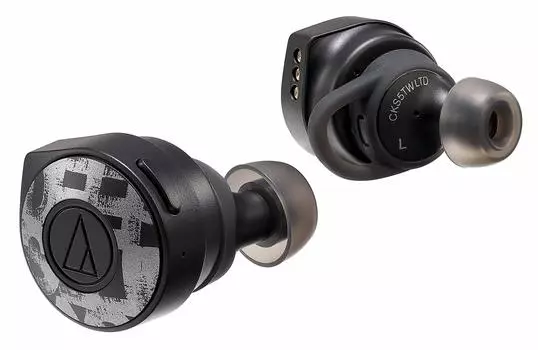 audio-technica SOLID BASS полностью беспроводные наушники, глубокие басы, защита от брызг, до 45 часов воспроизведения, модель для сотрудничества с Baanai ATH-CKS5TW LTD