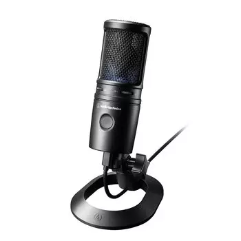 Audio Technica USB-микрофон USB-конденсаторный микрофон Конденсаторный микрофон Игровой микрофон Игровой игровой стример Создание контента Распространение чёрный