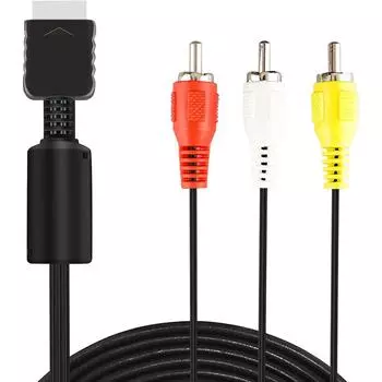 Аудио-видео AV-кабель Шнур RCA ТВ Стереокабель для Playstation PS1 PS2 PS3