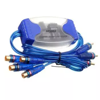 Аудио заземление 4-канальный подавитель Фильтр контурный изолятор RCA шум