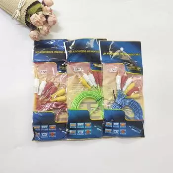 Аудио Звук AV Кабель 2In1/3In1/3In3 1.5Mm Set-top Box Разъем Телефон Компьютер Усилитель мощности Акустическая Коробка Соединительная Линия A1