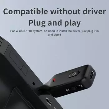 Аудиоадаптер Bluetooth-совместимый приемник-передатчик 3,5 мм интерфейс AUX адаптер для автомобиля, домашнего ТВ, компьютера