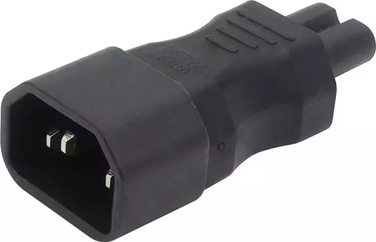 Аудиофильный C14 штекер питания очки штекер преобразователь штекер преобразователь прямой (мужчина) -С7 (женский) чёрный