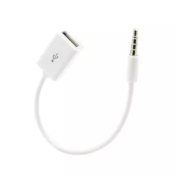 Аудиокабель 3,5 мм «папа» — USB «мама» USB — Aux Jack Аудиокабель 3,5 мм Кабель-переходник для устройств с AUX Audio Jack