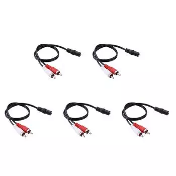 Аудиокабель 3,5 мм стерео Женский на 2-RCA Мужской штекер для DVD TV VCD Активный динамик