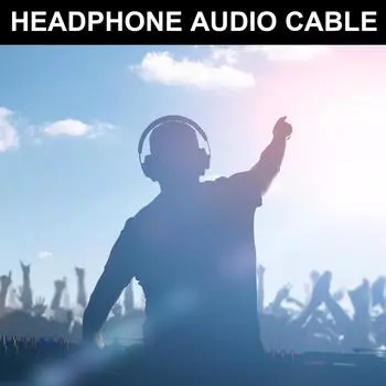 Аудиокабель для гарнитуры со встроенным регулятором громкости, нейлоновый плетеный шнур Aux для Alienware AW920H, улучшенное качество звука чёрный