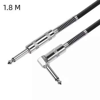 Аудиокабель для гитары длиной 1,8 м, 3 м, 6 м, 10 м, 1/4 дюйма, защита от помех 6M