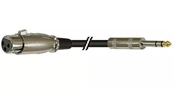 Аудиокабель для микшера ClassicPro 60 см, гнездо - TRS, упаковка (XLR-телефон) [Инспекция PAPILIO/специализированный продукт]