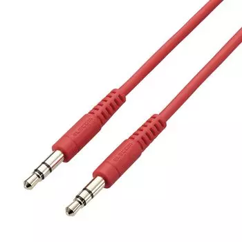 Аудиокабель ELECOM стерео мини-штекер мягкий AUX-кабель красный 1,0 м 3,5 мм AX-35MY10RD