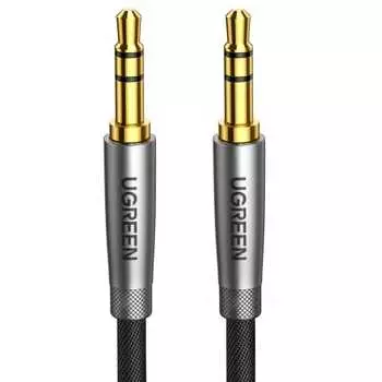 Аудиокабель UGREEN 3,5 мм «папа-папа» Aux-кабель со стерео мини-штекерным разъемом, 3-полюсный/TRS-аудиокабель, высокая прочность, позолоченный штекер 24K, совместимый с наушниками