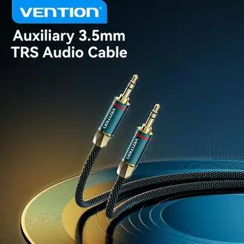 Аудиокабель Vention с разъемом 3,5 мм для наушников, разъем для ноутбука Xiaomi, разъем 3,5 «папа-папа», автомобильный Aux-кабель, разъем 3,5, кабель динамика, аудиошнур 0.5m зелёный
