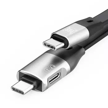 Аудиокабель WHQ OTG-кабель Type-C для [Выпущен в 2025 году/Декодер/Включен порт расширения USB-C/Высокоскоростная передача данных 10 Гбит/с]PD 60 Вт быстрая зарядка HDD