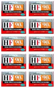 Аудиокассета SONY 10 томов C-90HFA (нормальное положение)