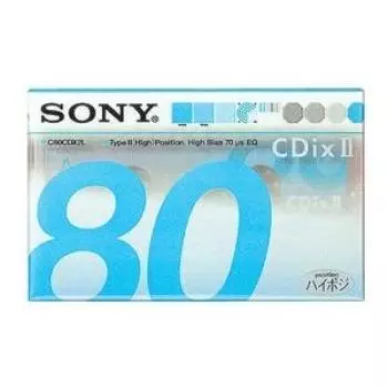 Аудиокассета SONY 80 минут, высокое положение C80CDX2L