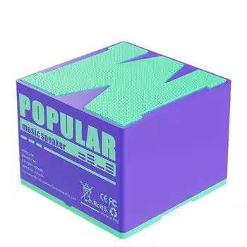 Аудиоколонка Bluetooth-совместимая 5.4 Hands-Free Call для телефона планшета ноутбука Q зелёный