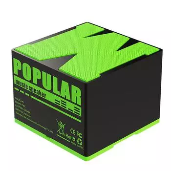 Аудиоколонка Bluetooth-совместимая 5.4 музыкальная колонка для телефона планшета ноутбука. зелёный