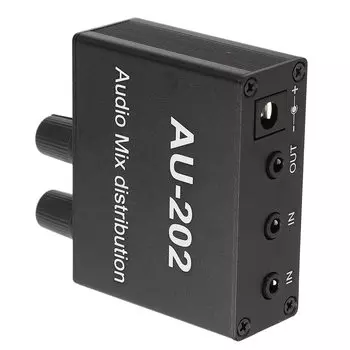 Аудиомикшер стерео мини-микшер аудиоусилитель усилитель для наушников стерео аудиомикшер 4-канальный пассивный микшер стерео микшер аудио дистрибьютор розничный продавец