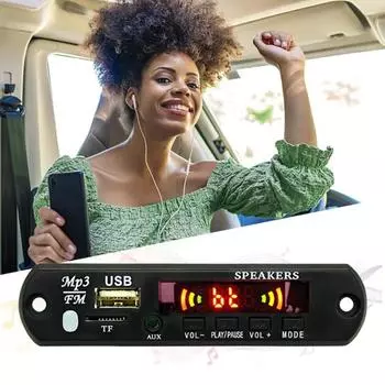 Аудиомодуль Bluetooth-совместимый 5 MP3 WMA декодер плата с дистанционным управлением цифровой дисплей двойное декодирование Dc5v