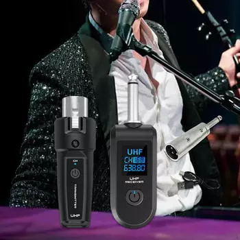 Аудиопередатчик и приемник 110 дБ для беспроводного гитарного усилителя 1 with 1