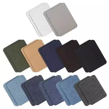 audiophile джинсовая заплатка на клейкой основе ткань для ремонта наколенники джинсовая заплатка темно-синий черный синий прямоугольник 24 листа в 12 цветах