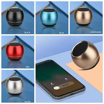 Аудиоплеер Маленький портативный динамик U3 Беспроводной металлический тяжелый сабвуфер U3 Слушать музыку чёрный