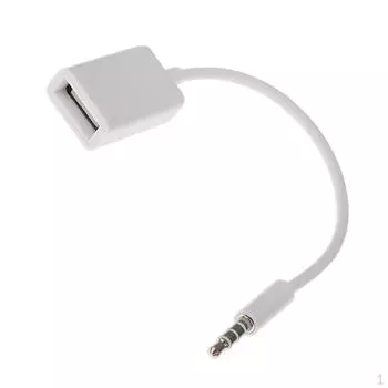Аудиоразъем AUX 3,5 мм с гнездовым кабелем USB 2.0