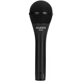 AUDIX OM3 Вокальный микрофон для записи пения, студийная запись, ручной динамический микрофон, супер однонаправленный, черный