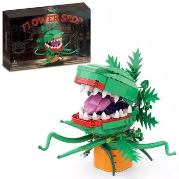 Набор строительных блоков Одри II, строительный набор Piranha Flower Little Shop of Horrors, игрушки, подарки для мальчиков, девочек, детей, взрослых, 303 шт.