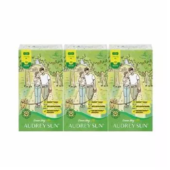 Audrey Sun Green Way Panty Liner Long 40P * 3 packs
