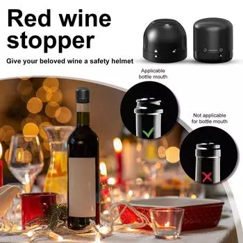 Augenblick Champagne Bottle Stopper, Silicone Vacuum Bottle Stopper For Wine Prosecco Champagne Sparkling One Size