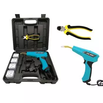 AUMOTOP 100 Вт сварочный аппарат для пластика, горячий степлер, комплект для ремонта автомобильного бампера с плоскогубцами, ножом, 800 шт. US Plug